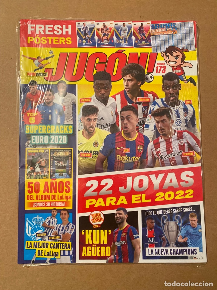 Coleccionismo de Revistas y Peri&oacute;dicos: Revista Jug&oacute;n N&deg; 173 VER FOTO Precintada Sin Abrir POSTER Ilaix Moriba Modric Koke Ra&uacute;l De Tom&aacute;s
