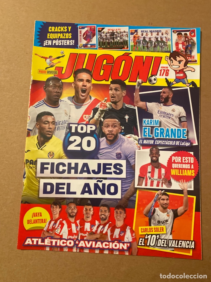 Coleccionismo de revistas y peri&oacute;dicos: Revista Jug&oacute;n N&uacute;mero N&deg; 176 SOLO revista POSTER De Jong Sevilla Madrid NO cromos ni cards Panini