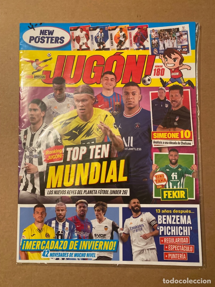Coleccionismo de revistas y peri&oacute;dicos: Revista Jug&oacute;n N&uacute;mero N&deg; 180 SOLO revista POSTER Ilaix Moriba Ferr&aacute;n Torres NO cromos ni cards Panini