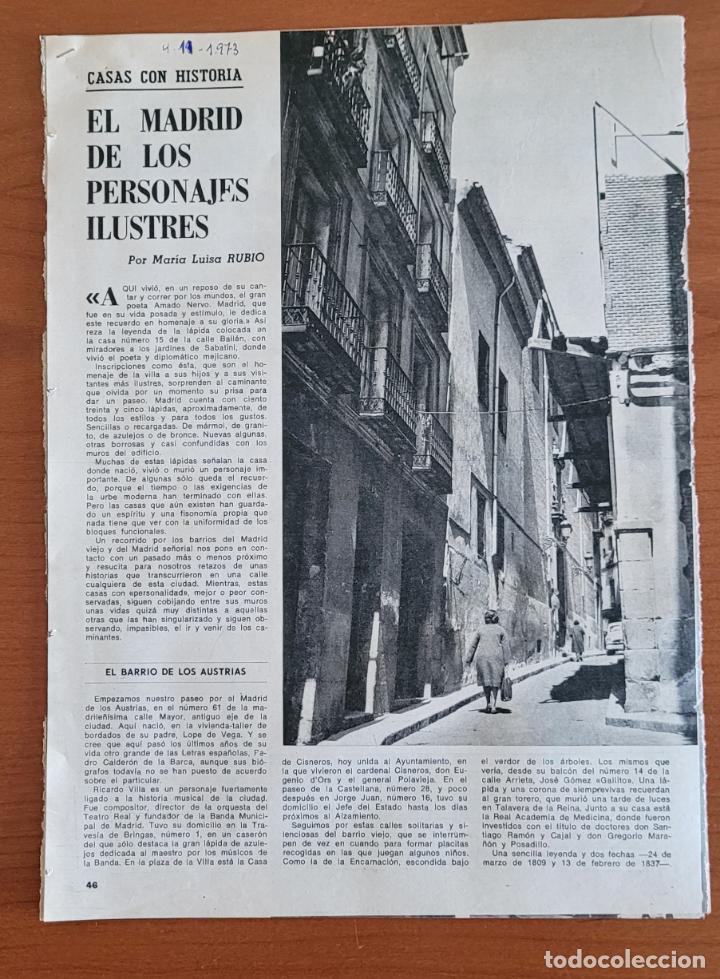 Coleccionismo de Revistas y Peri&oacute;dicos: Recortes ABC noviembre El Madrid de los personajes ilustres.