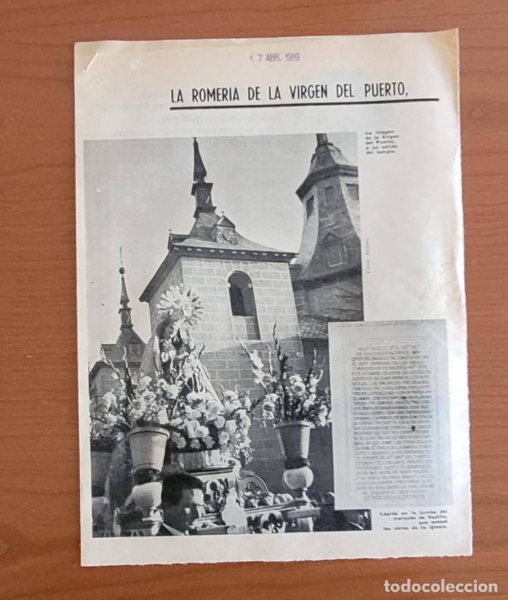 Coleccionismo de Revistas y Peri&oacute;dicos: Recortes ABC 17-3-1969. La romer&iacute;a de la Virgen del Puerto. Madrid. Men&eacute;ndez-Chac&oacute;n