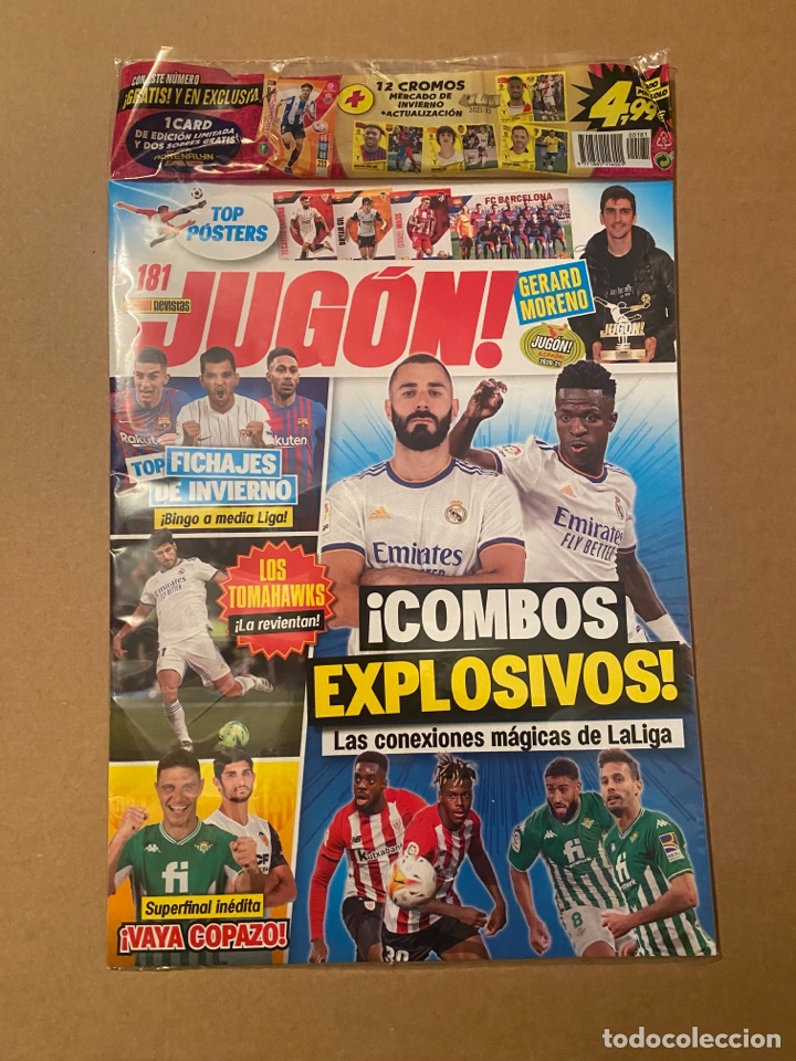 Coleccionismo de revistas y peri&oacute;dicos: Revista Jug&oacute;n N&uacute;mero N&deg; 181 SOLO revista POSTER Bryan Gil Wass Barcelona NO cromos ni cards Panini