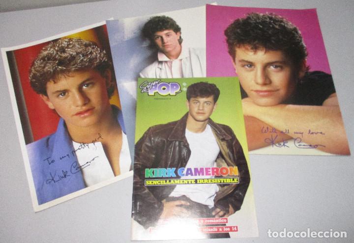 Coleccionismo de Revistas y Peri&oacute;dicos: SUPER POP lote 3 fotograf&iacute;as gran tama&ntilde;o con aut&oacute;grafo impreso + fasc&iacute;culo, KIRK CAMERON