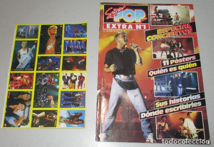 Coleccionismo de Revistas y Peri&oacute;dicos: SUPER POP EXTRA N&ordm; 1 , ESPECIAL CONCIERTOS + PEGATINAS, leer descripci&oacute;n