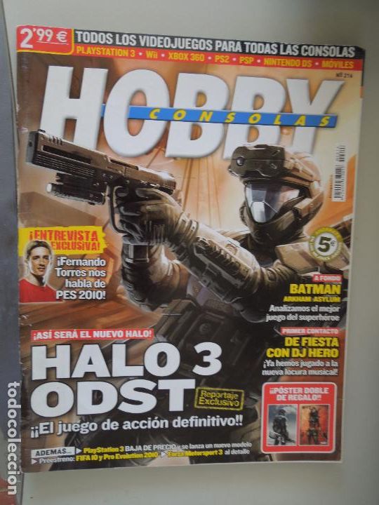 Coleccionismo de Revistas y Peri&oacute;dicos: HOBBY CONSOLAS - N&ordm; 216- HALO 3 ODST + POSTER CENTRAL