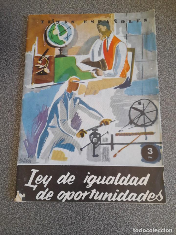 Coleccionismo de Revistas y Peri&oacute;dicos: Revista Temas espa&ntilde;oles N&deg; 423 ley de igualdad de oportunidades