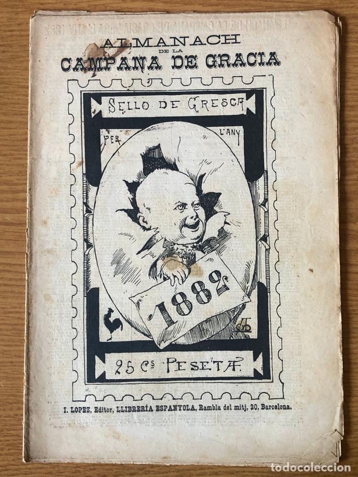 Coleccionismo de revistas y peri&oacute;dicos: ALMANACH DE LA CAMPANA DE GRACIA - ANY 1882