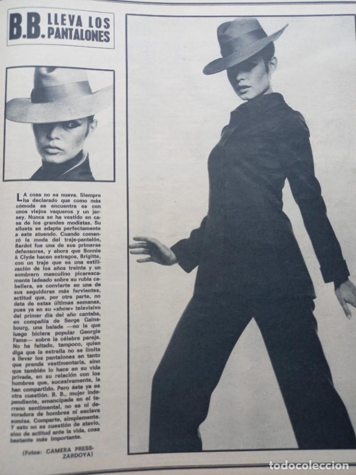 Collection Magazines and Newspapers: BRIGITTE BARDOT LLEVA LOS PANTALONES. RECORTE TRIUNFO MAYO 1968