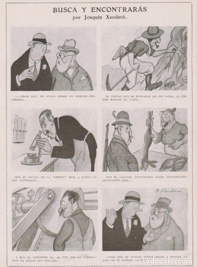 Colecionismo de Revistas e Jornais: Busca y encontrar&aacute;s / vi&ntilde;etas de humor de Joaqu&iacute;n Xaudar&oacute; - 1923