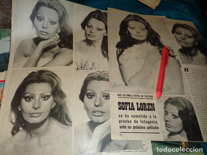 Coleccionismo de Revistas y Peri&oacute;dicos: RECORTE : SOFIA LOREN, ULTIMAS FOTOS DE ESTUDIO. SEMANA, ENERO 1970(#)