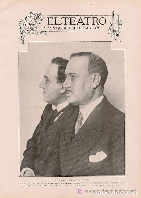 Coleccionismo de Revistas y Peri&oacute;dicos: Imagen de los Hermanos Machado[ Manuel y Antonio ] - 1926