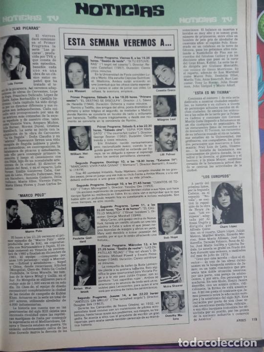 Sammeln von Zeitschriften und Zeitungen: marco polo serie tv ken marshall lola forner miss espa&ntilde;a charo lopez bob hope lili palmer