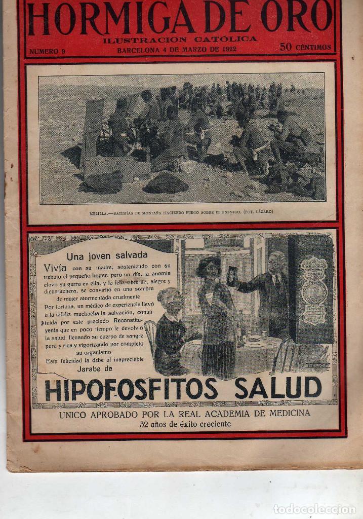 Coleccionismo de revistas y peri&oacute;dicos: REVISTA HORMIGA DE ORO DE MARZO DE 1922