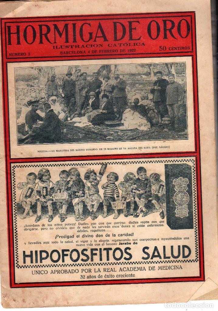 Coleccionismo de revistas y peri&oacute;dicos: REVISTA HORMIGA DE ORO DEL 4 DE FEBRERO DE 1922