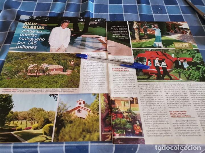 Coleccionismo de Revistas y Peri&oacute;dicos: JULIO IGLESIAS RECORTE REVISTA 3 PAGINAS 2018