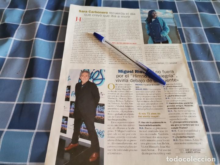 Coleccionismo de Revistas y Peri&oacute;dicos: SARA CARBONERO Y MIGUEL R&Iacute;OS RECORTE REVISTA 2018