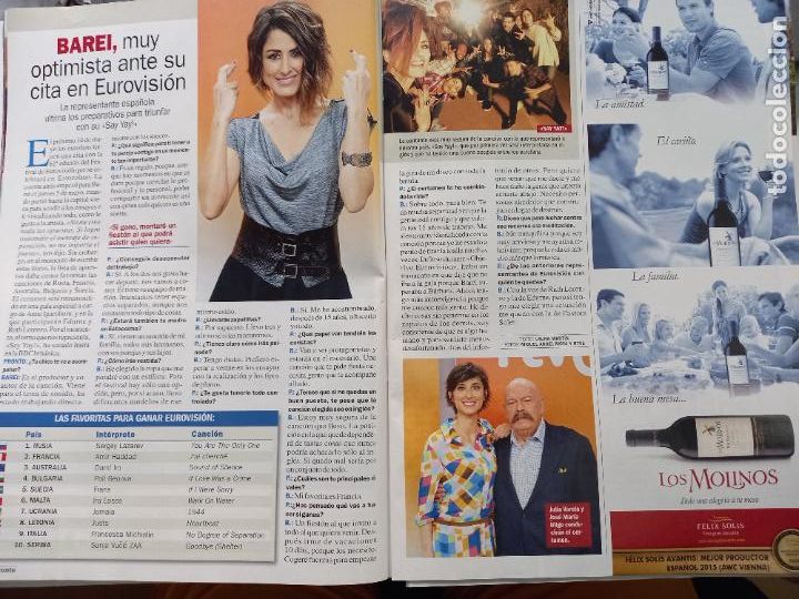 Coleccionismo de Revistas y Peri&oacute;dicos: barei eurovision