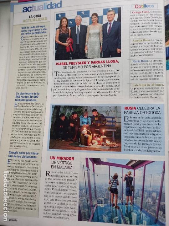 Coleccionismo de Revistas y Peri&oacute;dicos: ISABEL PREYSLER vargas llosa