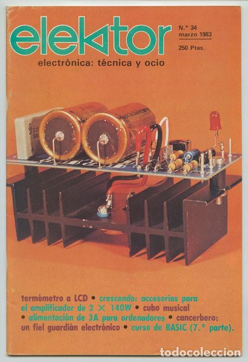 Colecionismo de Revistas e Jornais: ELEKTOR - N&ordm; 34 - 1983 - ELECTRONICA TECNICA Y OCIO