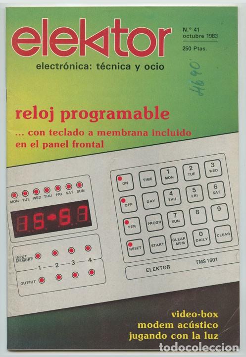 Coleccionismo de Revistas y Peri&oacute;dicos: ELEKTOR - N&ordm; 41 - 1983 - ELECTRONICA TECNICA Y OCIO