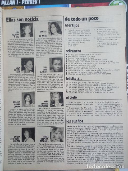 Coleccionismo de revistas y peri&oacute;dicos: ana diosdado danielaromo lola gaos herrera rosario flores mary martin teresa gimpera barbra streisan