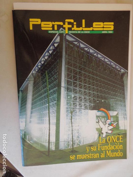 Collezionismo di Riviste e Giornali: PERFILES REVISTA ESPECIAL EXPO - ABRIL 1992 - Con 4 p&oacute;sters de alfabeto Braille y dactilologico