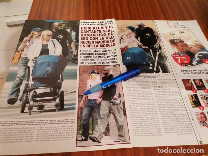 Coleccionismo de Revistas y Peri&oacute;dicos: HEIDI KLUM Y EL CANTANTE SEAL RECORTE REVISTA 2 PAGINAS 2004