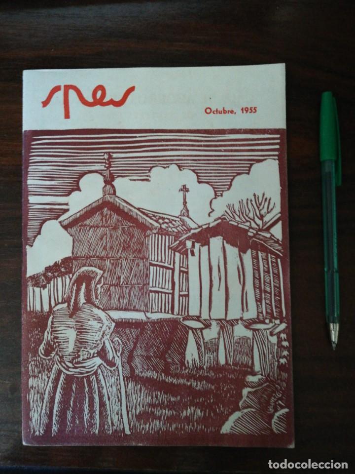 Coleccionismo de Revistas y Peri&oacute;dicos: SPES. REVISTA DE ACCI&Oacute;N CAT&Oacute;LICA. PONTEVEDRA. OCTUBRE 1955