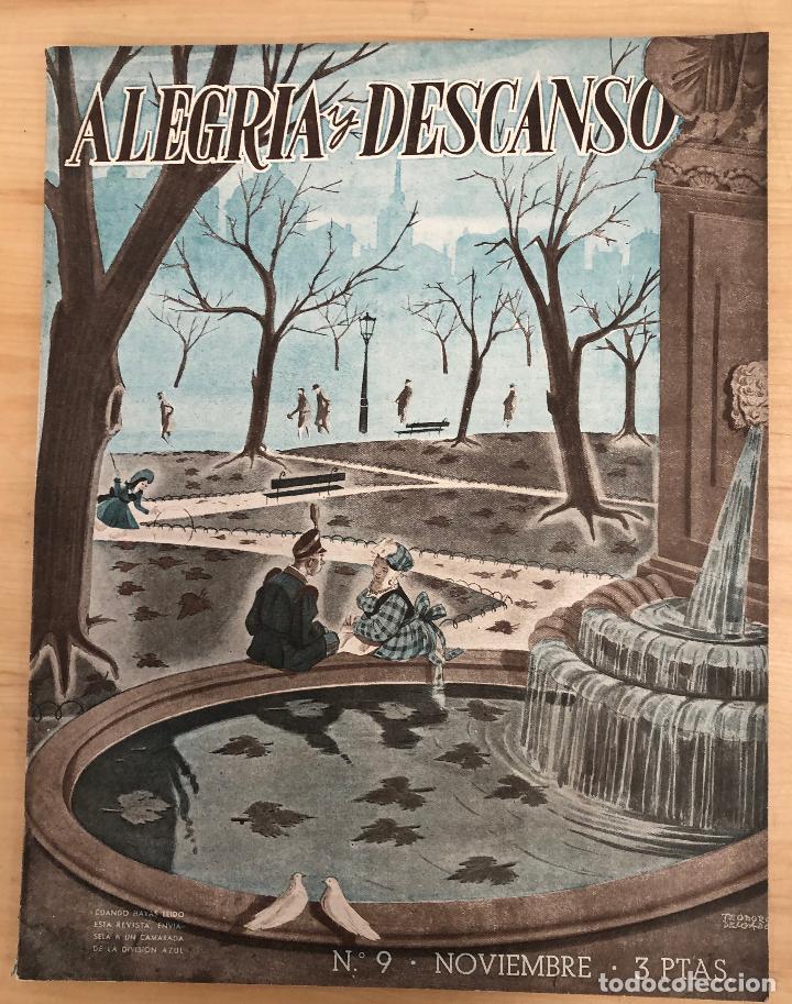 Collezionismo di Riviste e Giornali: REVISTA ALEGRIA Y DESCANSO. N&ordm; 9. NOVIEMBRE 1941