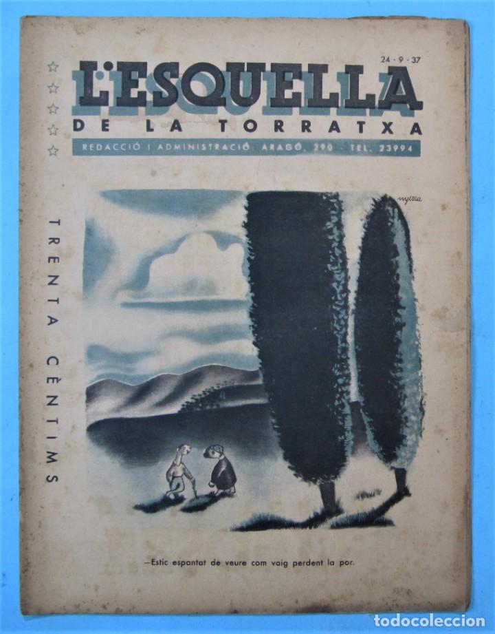 Coleccionismo de revistas y peri&oacute;dicos: L'ESQUELLA DE LA TORRATXA. N&ordm; 3031. 24 SETEMBRE 1937.