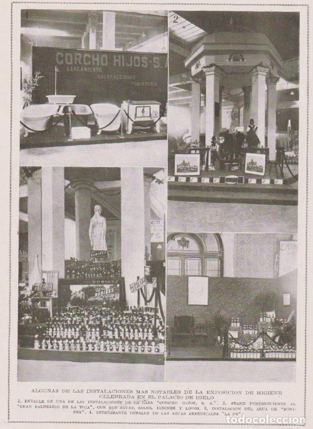 Coleccionismo de revistas y peri&oacute;dicos: Exposici&oacute;n de Higiene: Corcho Hjos, Balneario de La Toja, agua de Borines - 1924