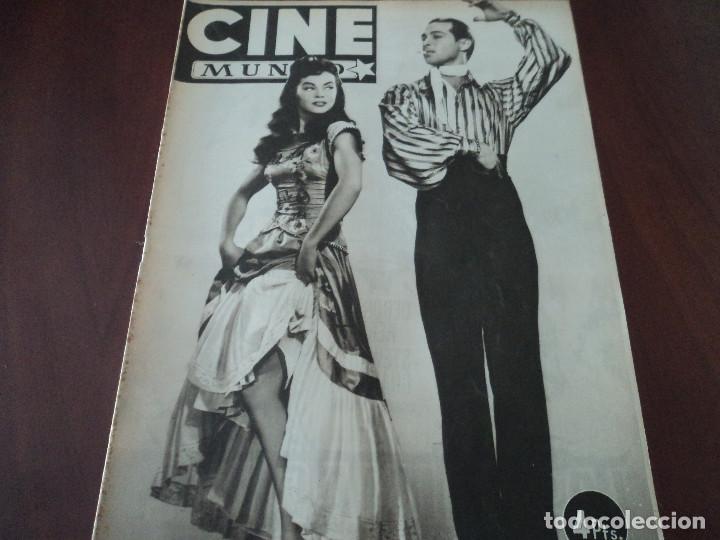 Collectionnisme de Revues et Journaux: cine mundo n&ordm; 4, a&ntilde;o 1952,rodolfo valentino, charlot, maurice chevalier, lucia bose, etc..