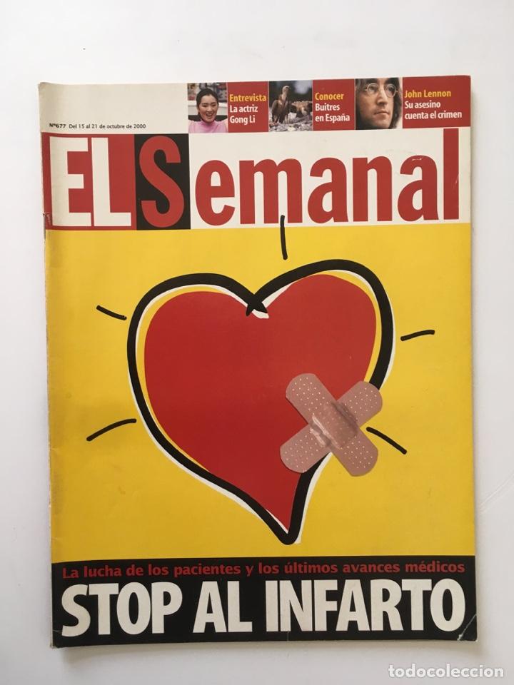 Coleccionismo de Revistas y Peri&oacute;dicos: REVISTA EL SEMANAL - INFARTO GONG LI JOHN LENNON - N&ordm; 677 OCTUBRE 2000