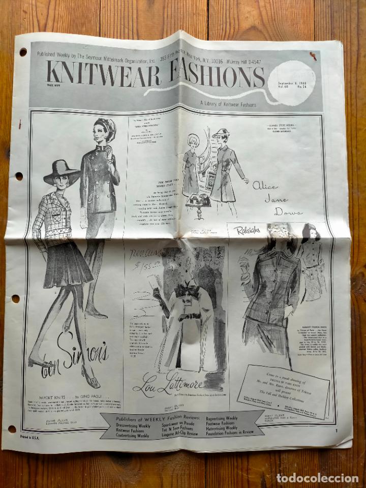 Sammeln von Zeitschriften und Zeitungen: KNITWEAR FASHIONS REVISTA DE MODA Y COSTURA AMERICANA USA 1968 VOL 68 N&ordm; 36
