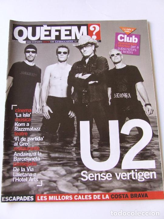 Coleccionismo de Revistas y Peri&oacute;dicos: REVISTA QUE FEM? U2 AGOSTO 2005
