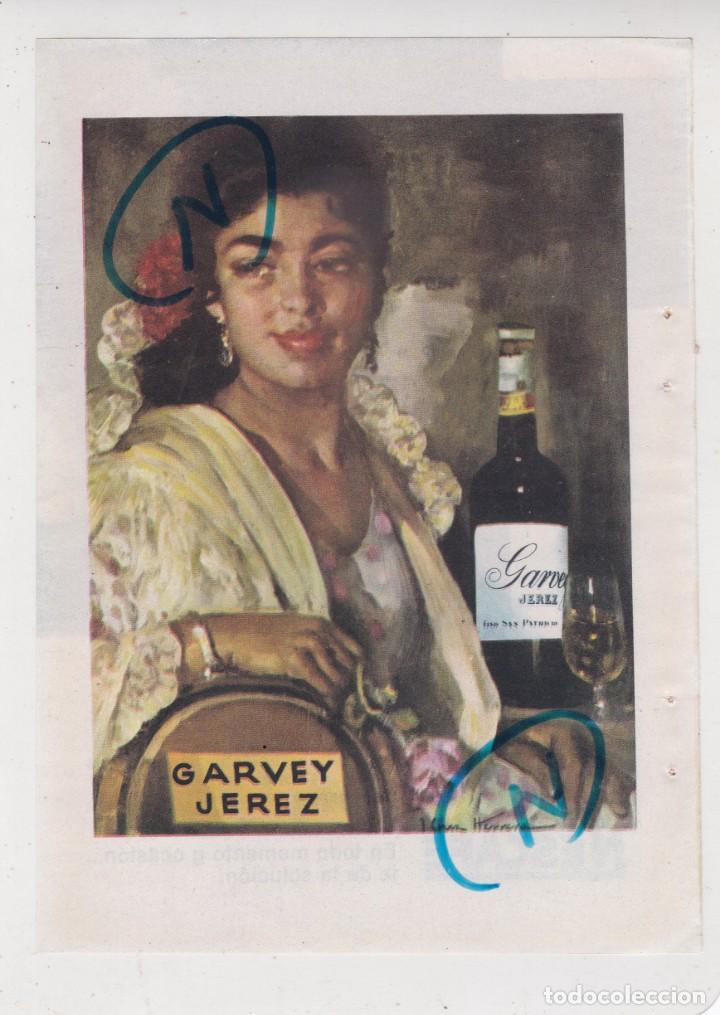 Coleccionismo de revistas y peri&oacute;dicos: PUBLICIDAD 1961. ANUNCIO GARVEY. JEREZ + NESCAFE (REVERSO)
