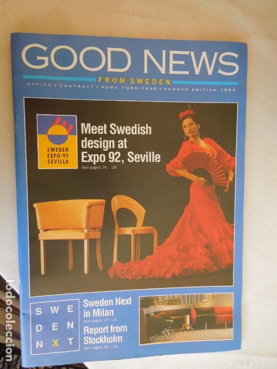 Collezionismo di Riviste e Giornali: EXPO'92 - GOOD NEWS - FROM SWEDEN - REVISTA