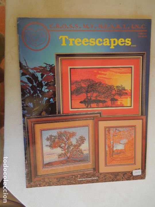 Collection Magazines and Newspapers: TREESCAPES - CROSS MY HEART INC - CSB 131- PUNTO DE CRUZ - COUNTED CROSS STITCH -1996