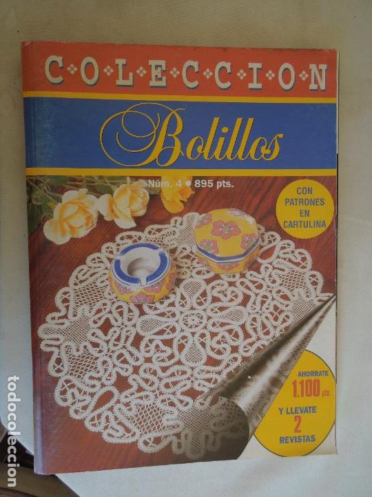 Collection Magazines and Newspapers: BOLILLOS REVISTA N&ordm; 4 CON PATRONES EN CARTULINA - ABANICOS Y TAPETES