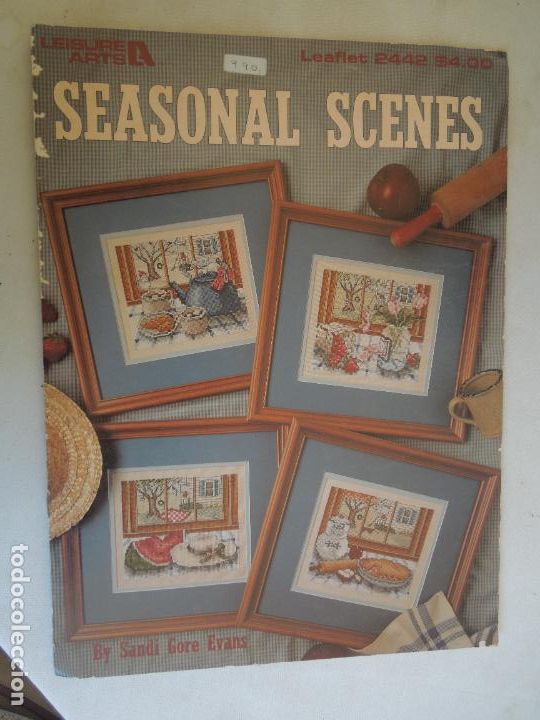 Collection Magazines and Newspapers: SEASONAL SCENES . LEISURE ARTS - BY SANDI GORE EVANS - PUNTO CRUZ -