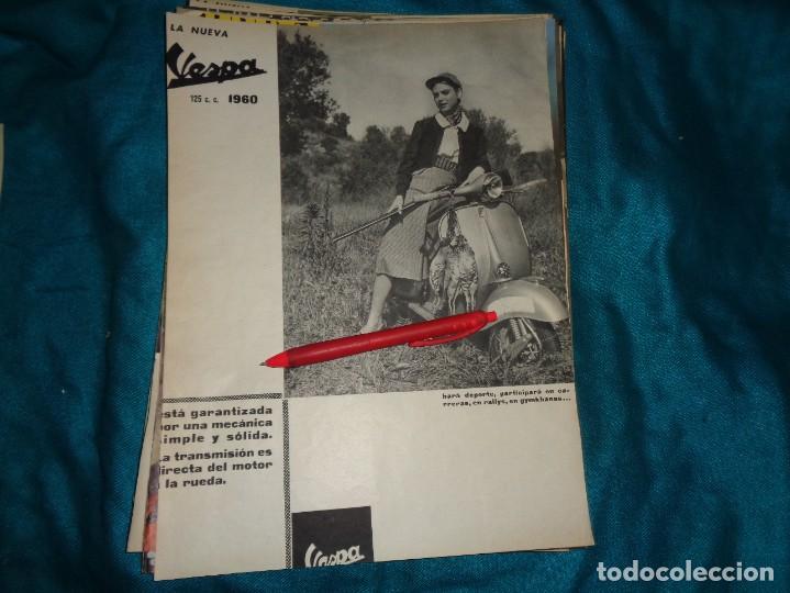 Coleccionismo de Revistas y Peri&oacute;dicos: RECORTE : PUBLICIDAD : LA NUEVA VESPA 125 C.C. MUNDO HISPANICO, FBERO 1960