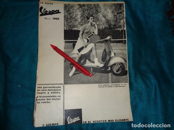 Coleccionismo de Revistas y Peri&oacute;dicos: RECORTE : PUBLICIDAD : MOTO VESPA 125 C.C. MUNDO HISPANICO, AGTO 1960