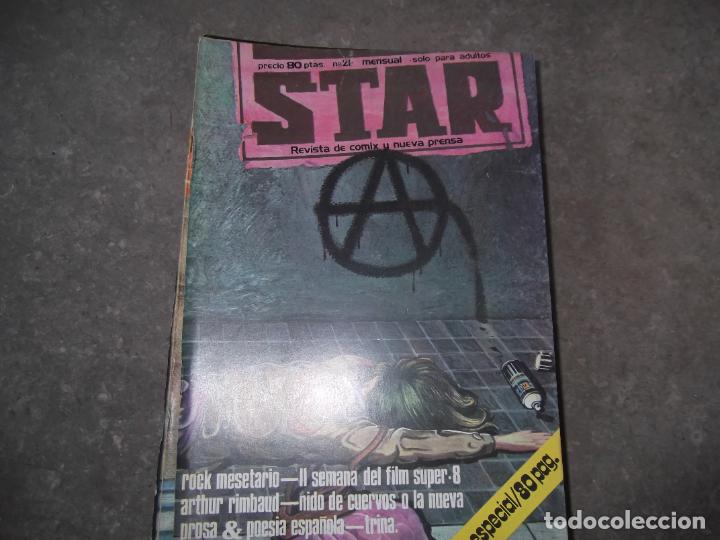 Coleccionismo de Revistas y Peri&oacute;dicos: star n&ordm; 21, rock mesetario, arthur rim, jorge manrique, rodriguez spain, mariscal,