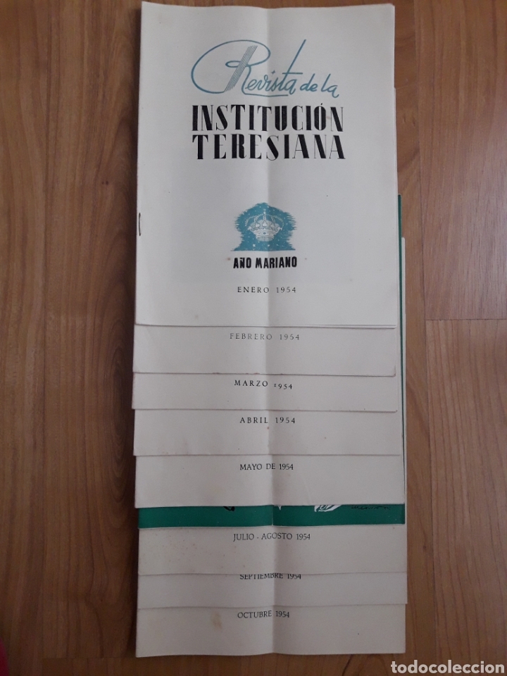 Collection Magazines and Newspapers: 9 N&Uacute;MEROS DE REVISTA DE LA INSTITUCI&Oacute;N TERESIANA. 1954. DE ENERO A OCTUBRE