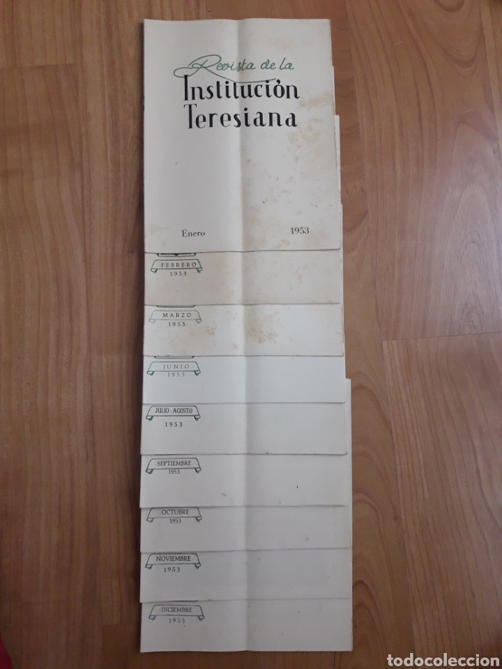 Collection Magazines and Newspapers: 9 N&Uacute;MEROS DE REVISTA DE LA INSTITUCI&Oacute;N TERESIANA. 1953. DE ENERO A DICIEMBRE MENOS ABRIL Y MAYO.