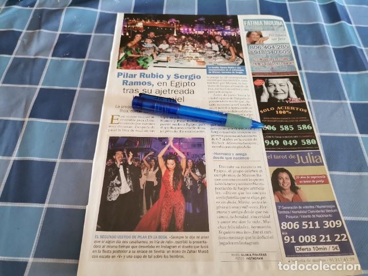 Coleccionismo de Revistas y Peri&oacute;dicos: PILAR RUBIO Y SERGIO RAMOS RECORTE REVISTA 2019