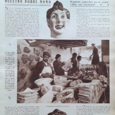 Coleccionismo de Revistas y Periódicos: FABRICACION CARETAS CARNAVAL NUESTRO POBRE MOMO REVISTA AÑO 1928