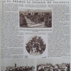 Coleccionismo de Revistas y Periódicos: NARANJAS VALENCIA HUERTO SIMAT DE VALLDIGNA HOJA REVISTA AÑO 1928