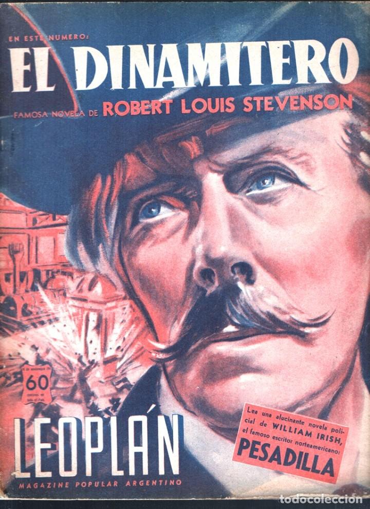 Coleccionismo de Revistas y Peri&oacute;dicos: 1947 LEOPLAN # 324 J. CHRISTIE M. ROBERT LOUIS STEVENSON EL DINAMITERO WILLIAM IRISH PESADILLA 114 P