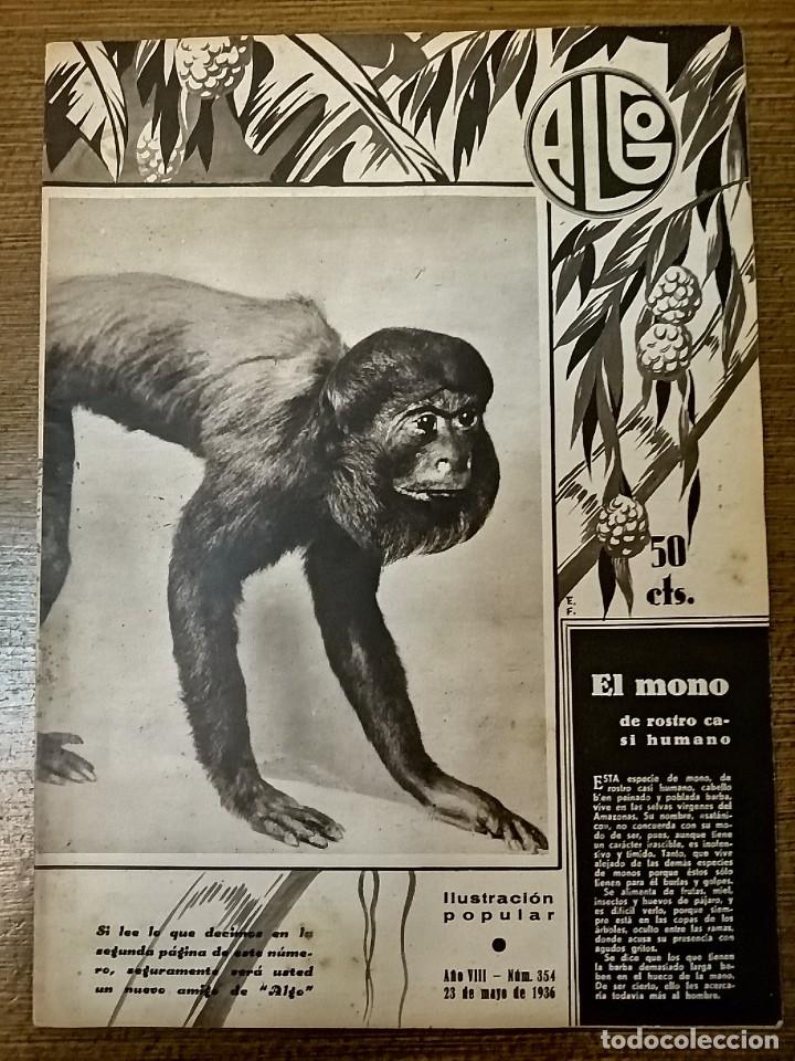 Coleccionismo de Revistas y Peri&oacute;dicos: REVISTA - ALGO- MAYO 1936--N&deg; 354, COMPLETO, VER FOTOS
